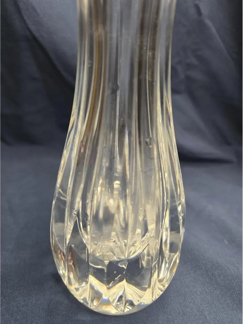 Elegant Vintage Saint Louis Crystal Vase 10